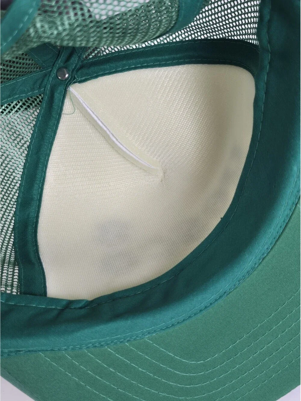 Schaedler Yesco Distribution Vintage Trucker Hat Cap Snapback Green White Logo